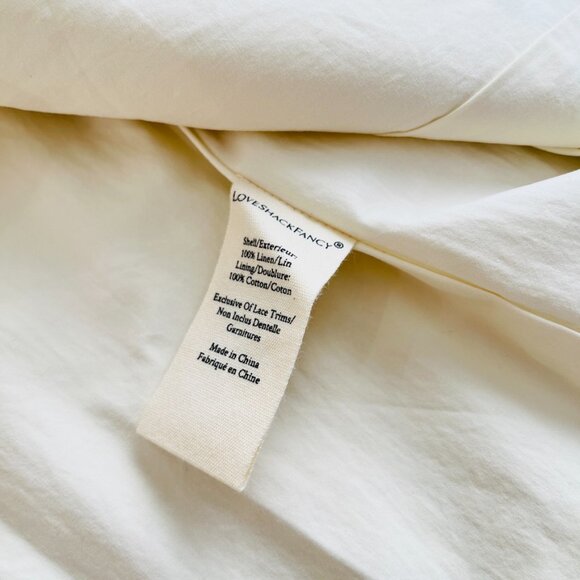 LoveShackFancy Ofra Linen Blazer Cream Burnt Orange Multi Floral Size Small NWT - Picture 10 of 15